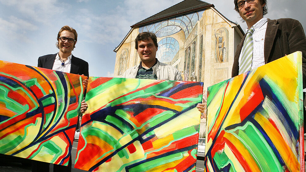 Foto (Adelheid Rutenburges): v. li.: Thomas Coucoulis, Bernward Schäfers und Bartholomäus Rymek