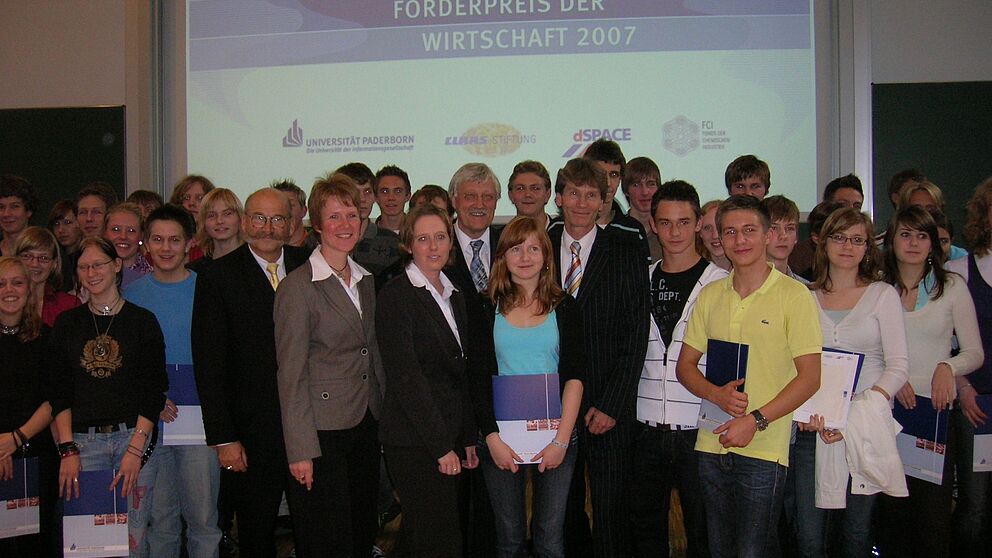 Foto (Julius Kolossa): Verleihung des Förderpreises der Wirtschaft im Jahr 2007